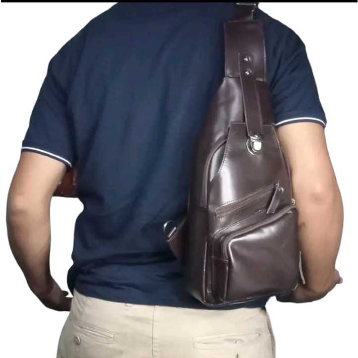 TAS KULIT SELEMPANG PRIA/ORIGINAL 100% KULIT ASLI/HANDBAG /TERBARU/COSTUM TULIS NAMA/SELEMPANG MINI