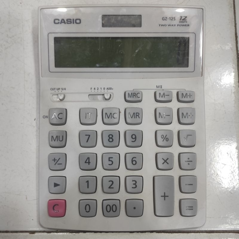 

Kalkulator Meja Casio GX 12B Putih Original RUSAK LAYAR HITAM