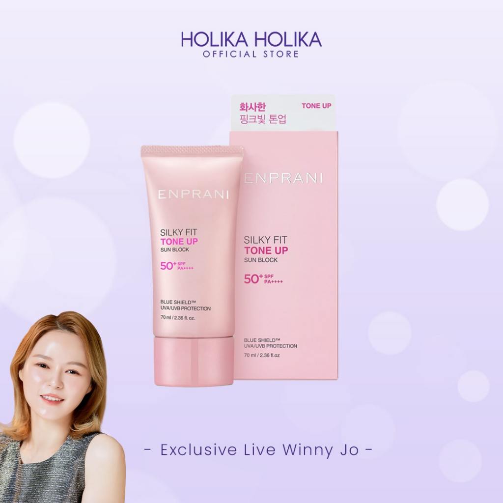 Holika Holika Enprani Silky Fit Sun Block SPF 50+ PA++++ | Hybrid Sunscreen