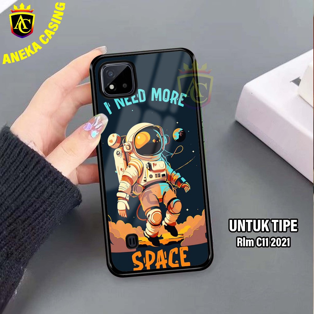 Case REALME C11 2021-Hardcase Glossy casing Hp REALME C11 2021 Terbaru [Motif - ASTRONOT] - Aneka Ca
