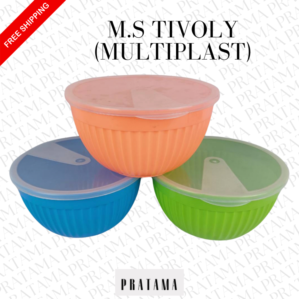 Mangkuk Plastik / Mangkuk tutup / Mangkuk / M.S Tivoly