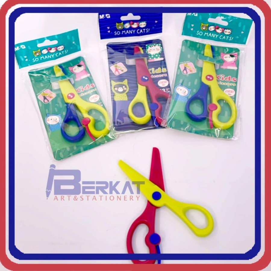 

M&G Gunting Anak / Kids Safety Scissors 130mm SO MANY CATS