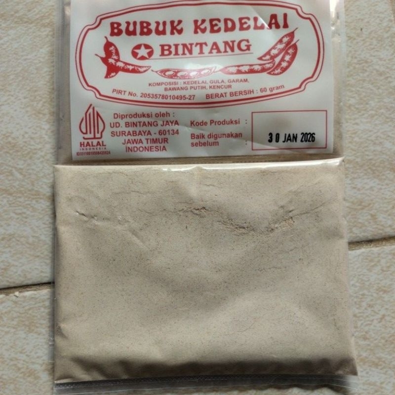 

Bubuk Kedelai cap Bintang - 1 pcs (60 gram)