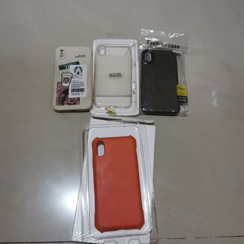 case casing buat iphone x ungu starbuck transparan hitam woven