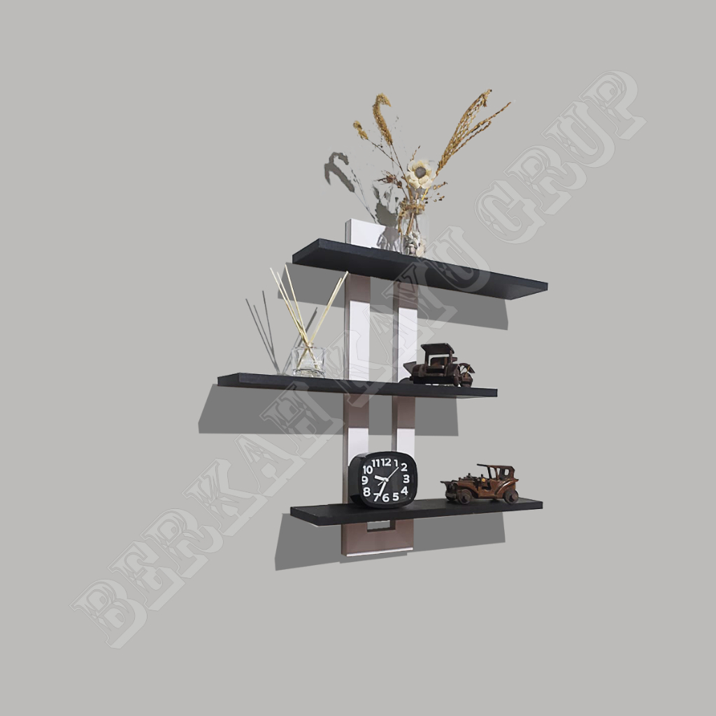 Rak Bunga Susun/Hiasan dinding/Rak dinding Bunga tingkat 3/minimalis Hiasan dinding, rak dinding bun