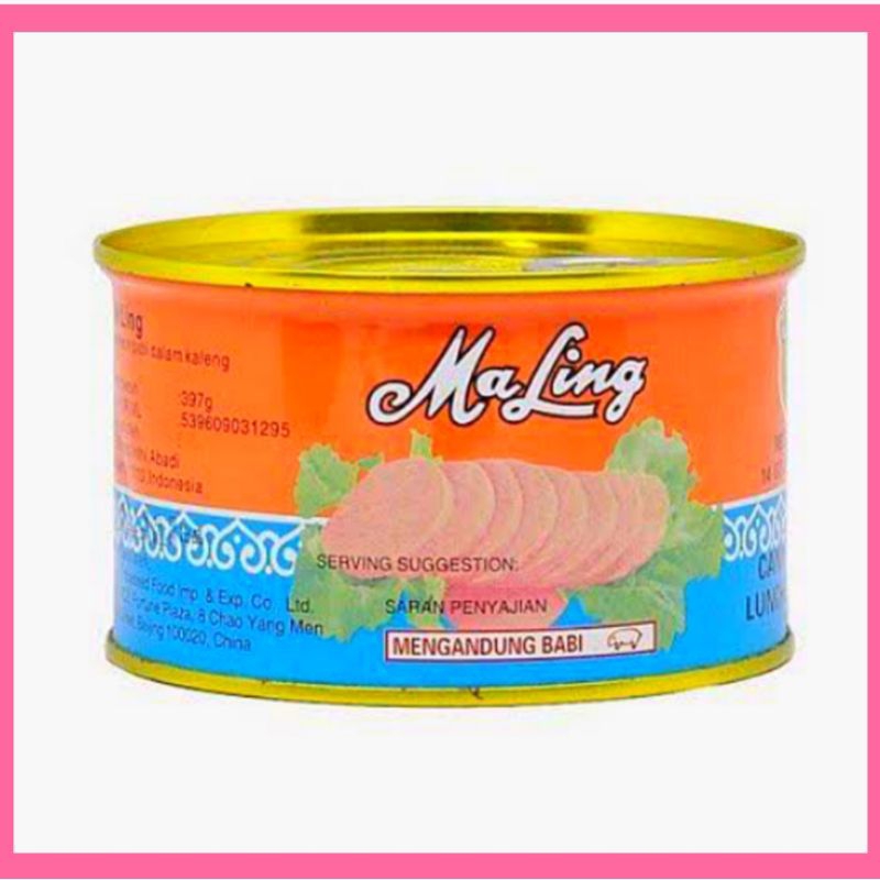 

daging maling non halal babi kaleng kornet luncheon meat 397 gr 170gr