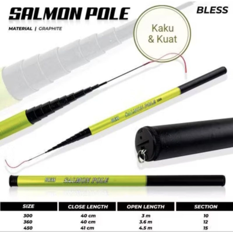 Tegek Bless Salmon Pole 300cm