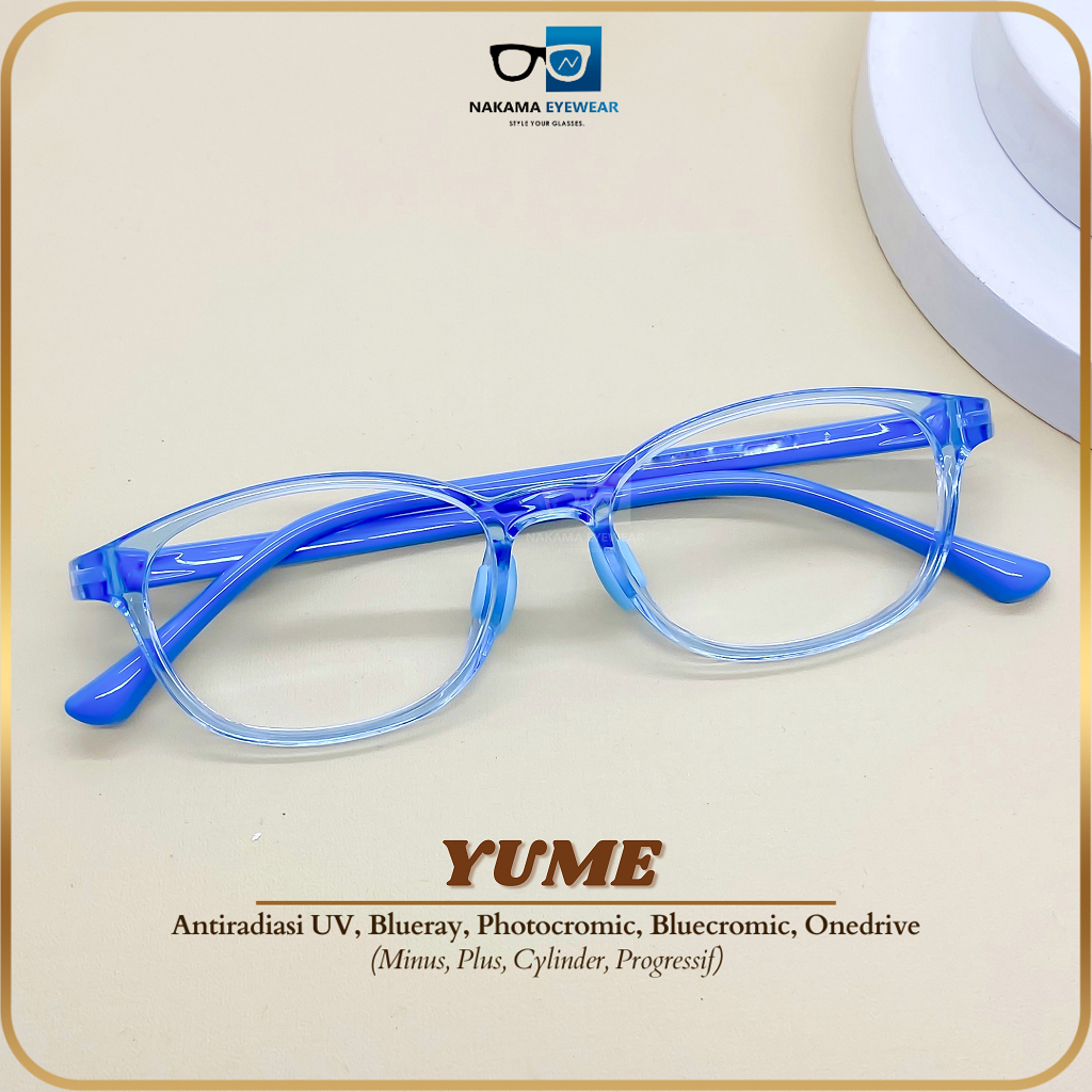Nakama Eyewear - #97 YUME - kacamata anak model bulat kecil bahan plastik kokoh dan tebal