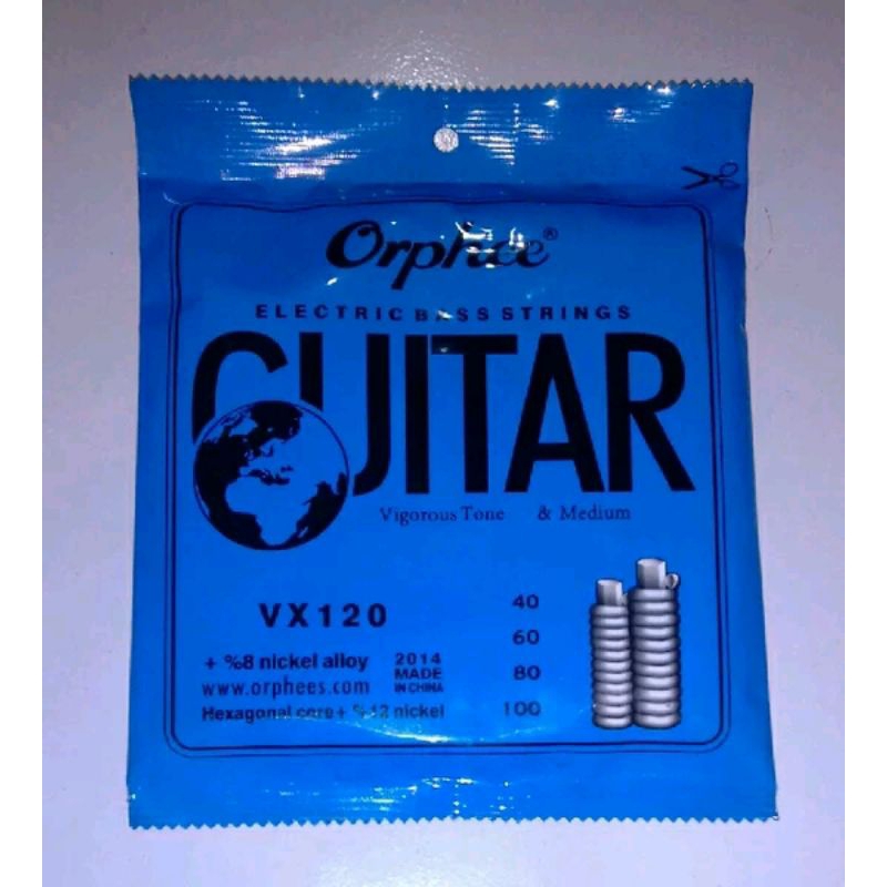 string senar bass elektrik 4s orphee VX120 bisa utk squier fender ibanez cort yamaha washburn vantag