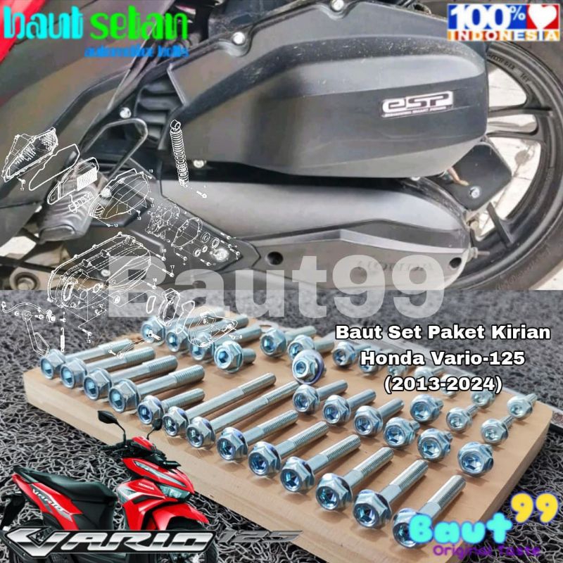 Baut Set Paket full Kirian All Honda Vario 125