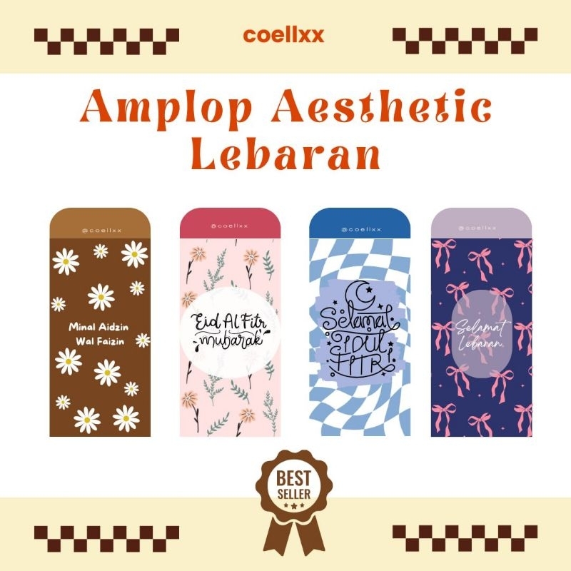 

Isi 12 Lembar Amplop Lebaran Aesthetic 2025 Murah