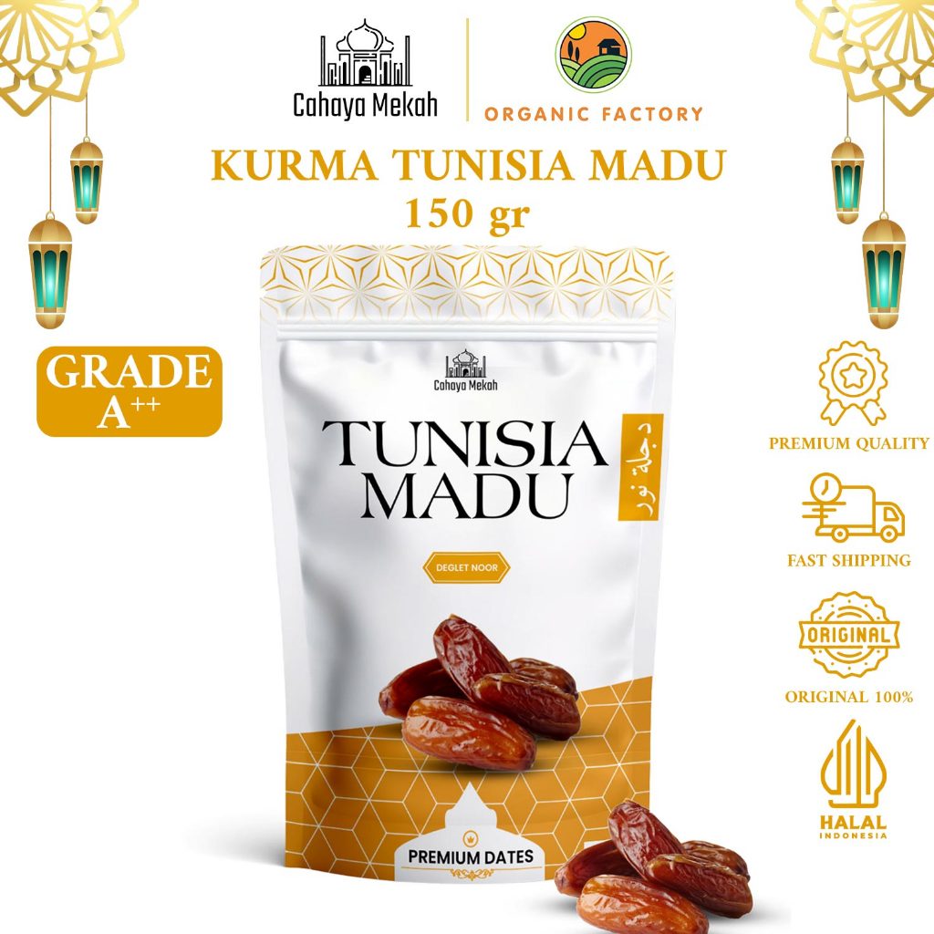 

Cahaya Mekah Tunisia Madu 150gr Deglet Noor Honey Pouch Premium Original High Quality