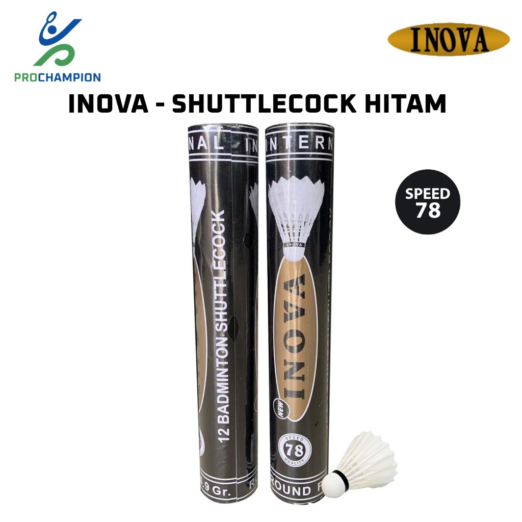 Shuttlecock Kok Badminton / Bulu Tangkis INOVA HITAM