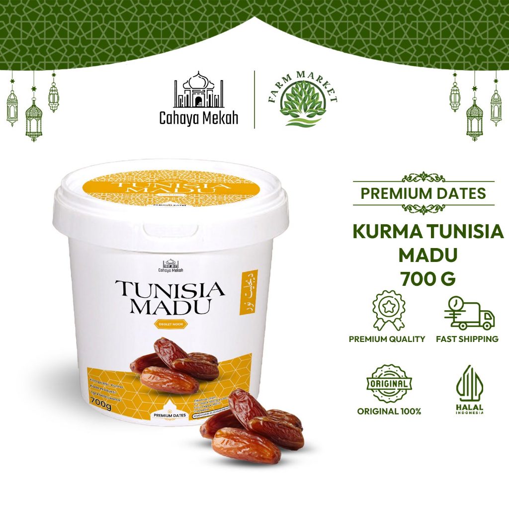 

Cahaya Mekah Deglet Noor Kurma Tunisia Ember 700gr