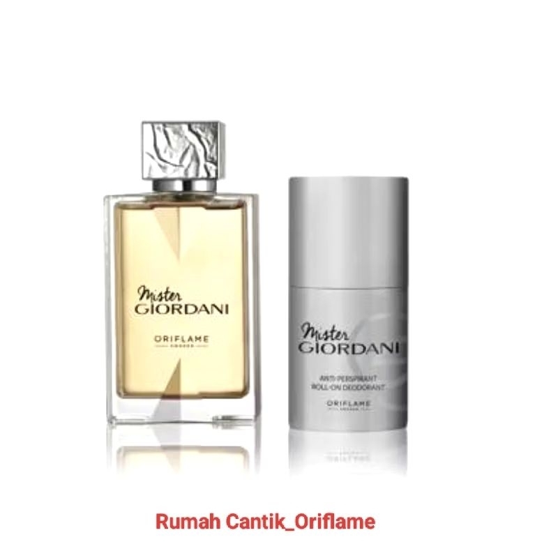 Paket Bundling Parfum mister Giordani & Deodorant Mister Giordani Oriflame/mister Giordani Oriflame/