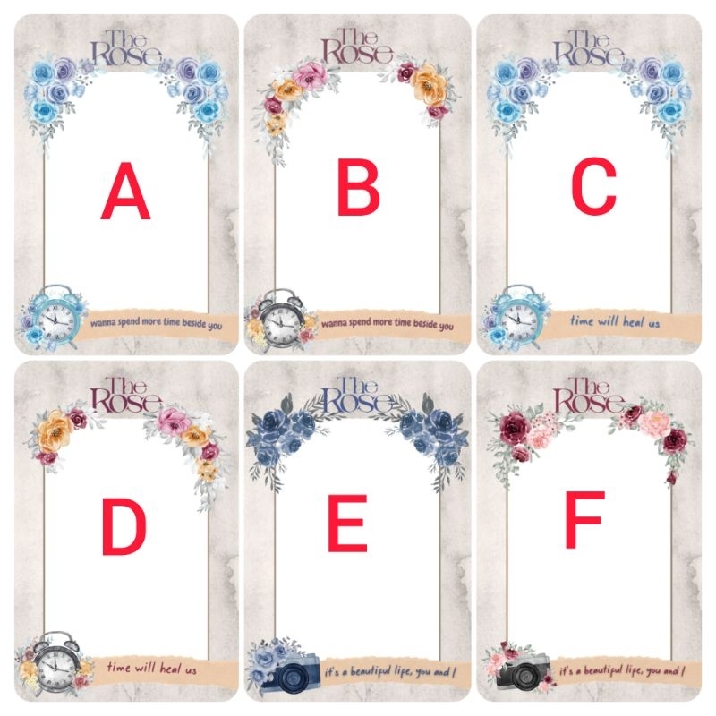 The Rose photocard holder toploader heal ver.