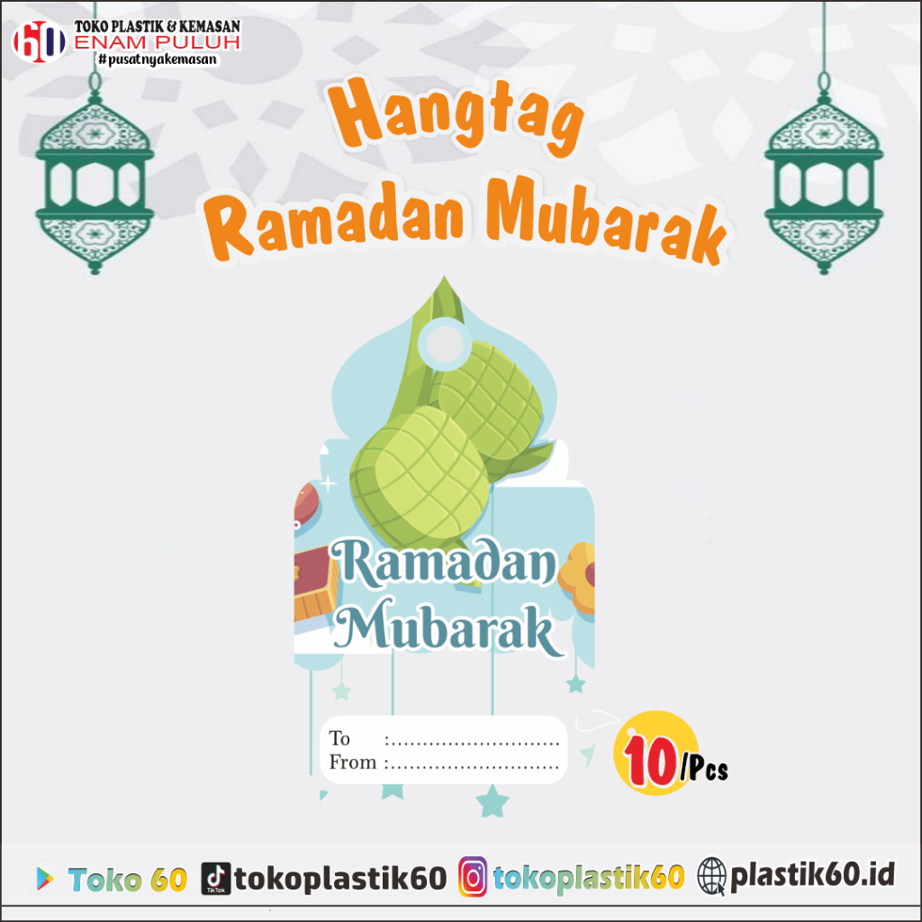 

Hang Tag LEBARAN souvenir/ Lebaran/kartu ucapan/ 1 pack isi 10pcs
