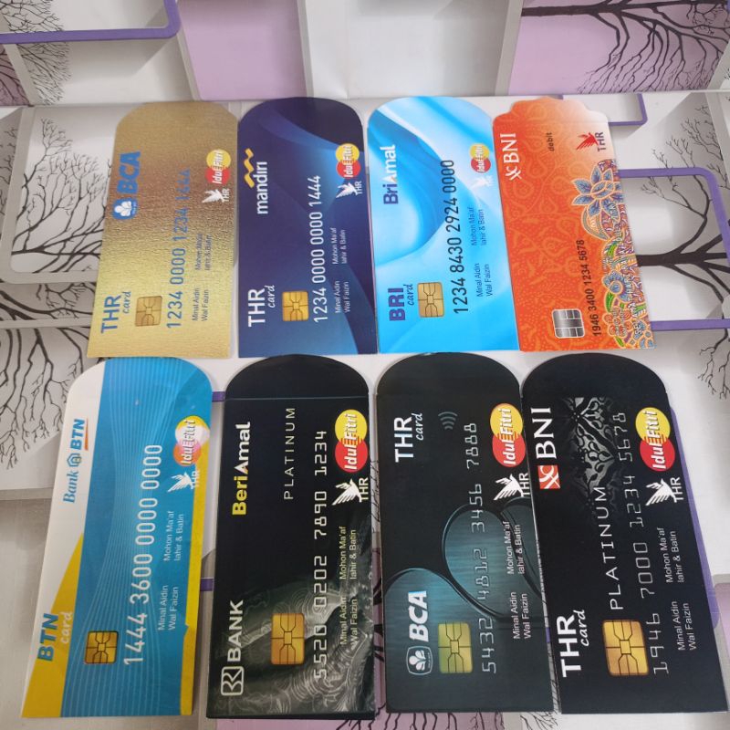 

Angpao/Amplop Lebaran Besar ukrn 7x17/ Kartu Atm