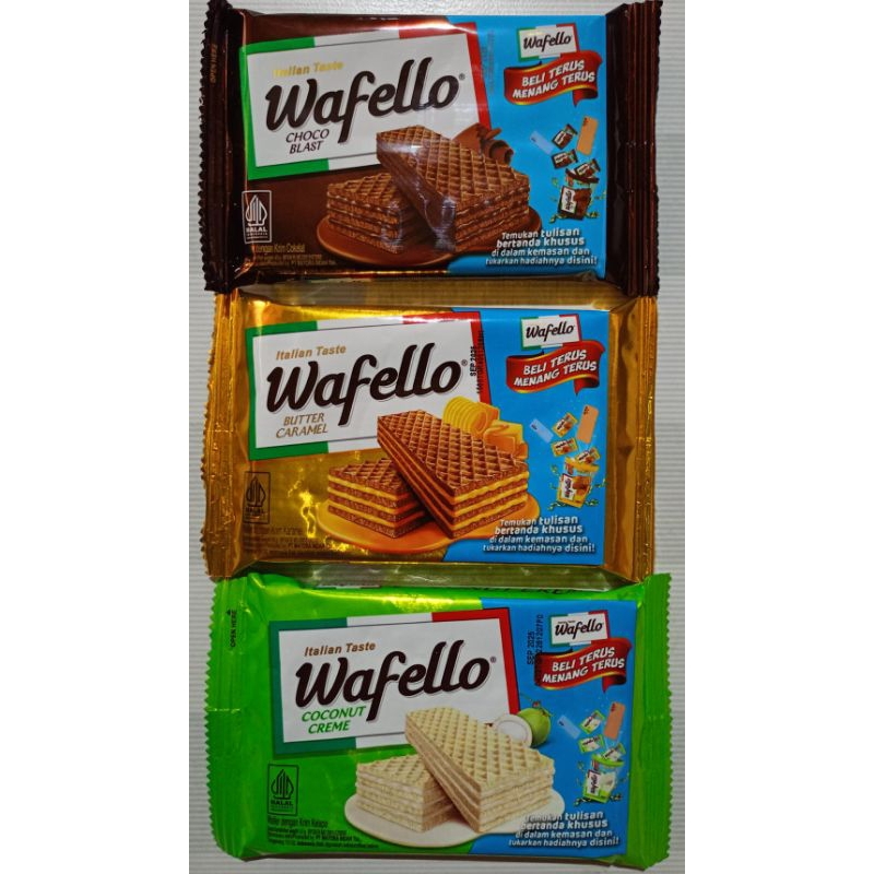 

WAFELLO Italian Taste Wafer Krim 43 Gram