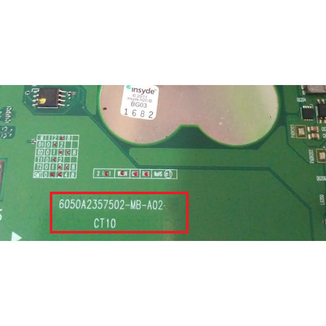 IC BIOS TOSHIBA C600-02L 6050A2357501-MB-A02 CT10