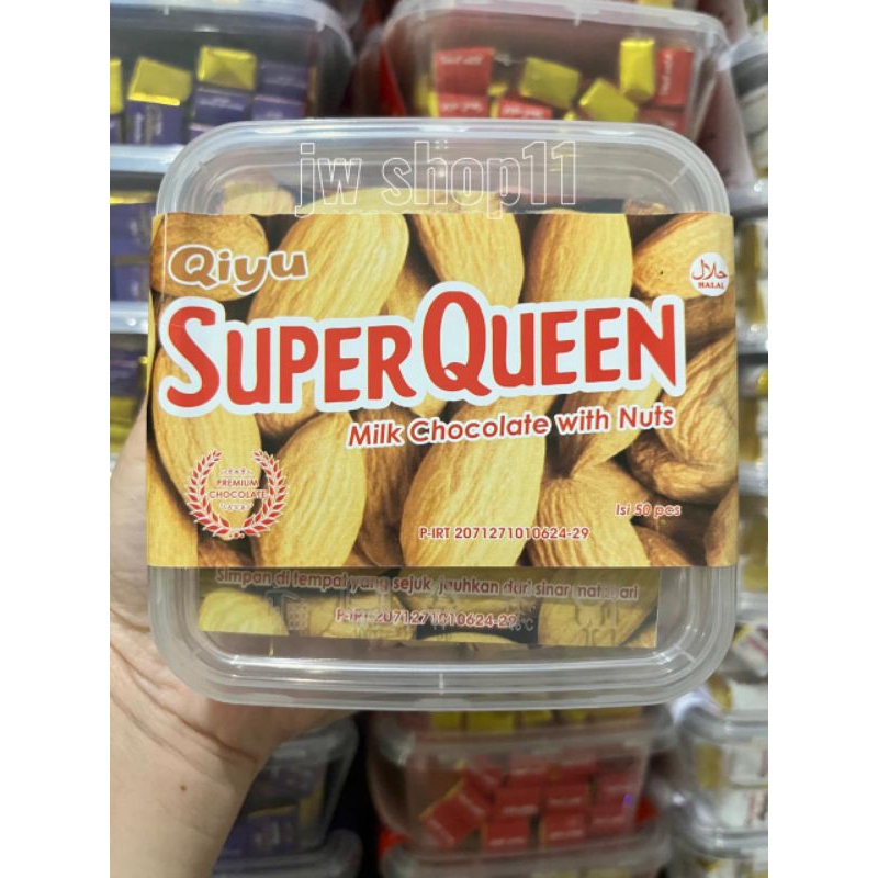 

[ HALAL ] COKLAT SUPERQUEEN CUBE 1KOTAK ISI 50PCS