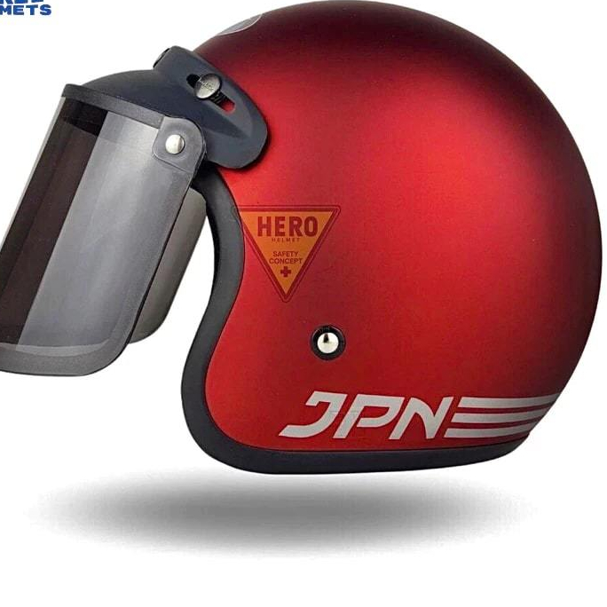 Helm Jpn Original Dewasa Pria Wanita Warna Hitam Doff SNI