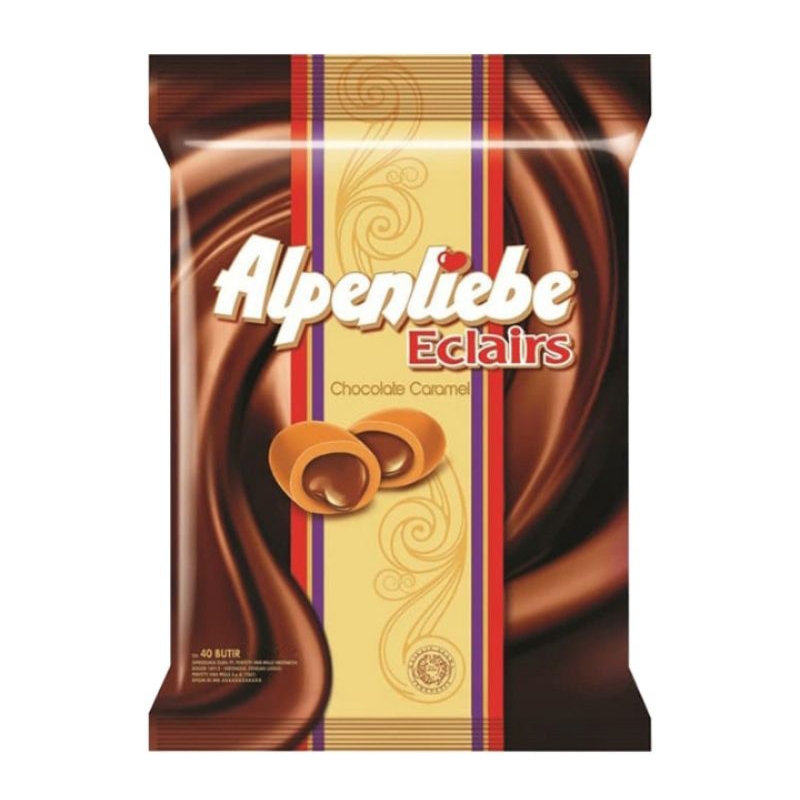 

Alpenliebe eclairs permen cokelat karamel 126 g