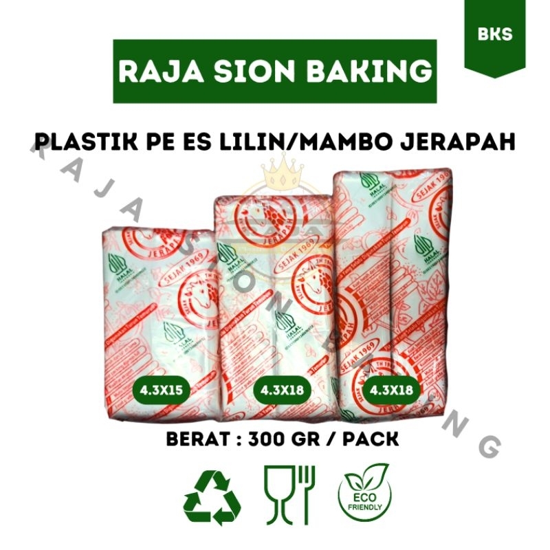 Plastik PE Es Lilin Jerapah 4.3x15, 4.3x18, 4.3x20 ( BKS )