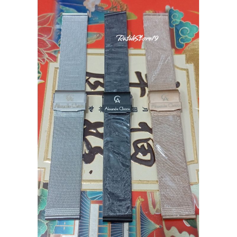 Rantai Jam Tangan Alexander Christie Logo AC free pen Dan Remover  Rantai Pasir Logo AC