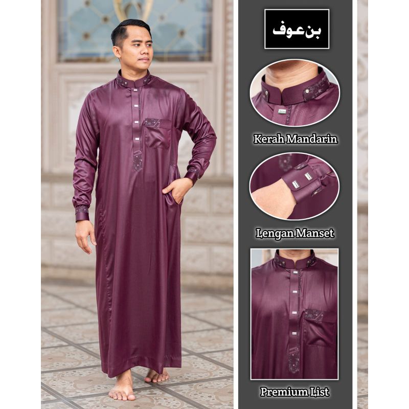 jubah pria bin auf gamis pria temboro