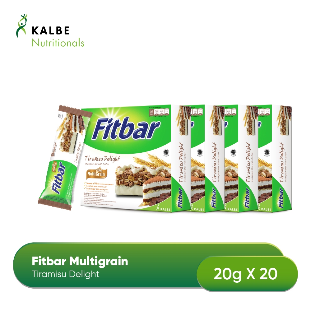 

Fitbar Tiramisu Delight 5x20gr Multigrain - Isi 4