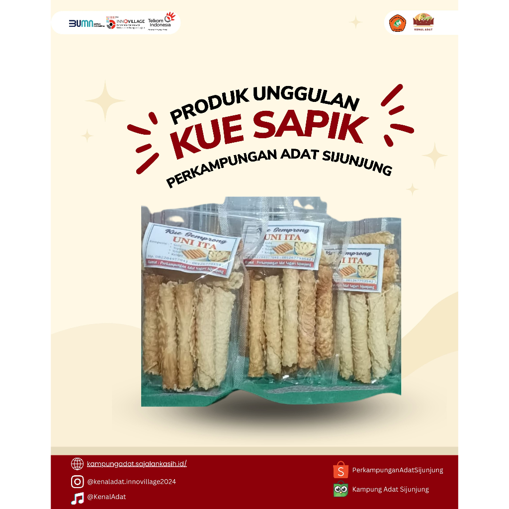 

Kue Sapik Camilan Gurih