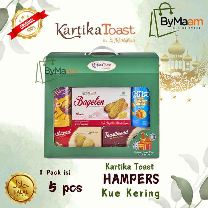 

KARTIKA TOAST Hampers Kue Kering isi 3 pcs, 4 pcs, 5 pcs | Eid Mubarak Special Edition | Edisi Spesial Idul Fitri