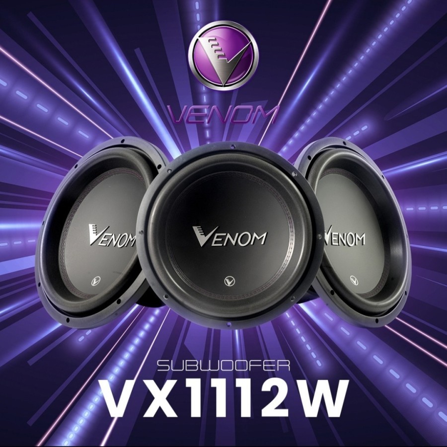 SUB 12" VENOM VX 1112 W SUBWOOFER VENOM VX1112W VENOM VX 1112W