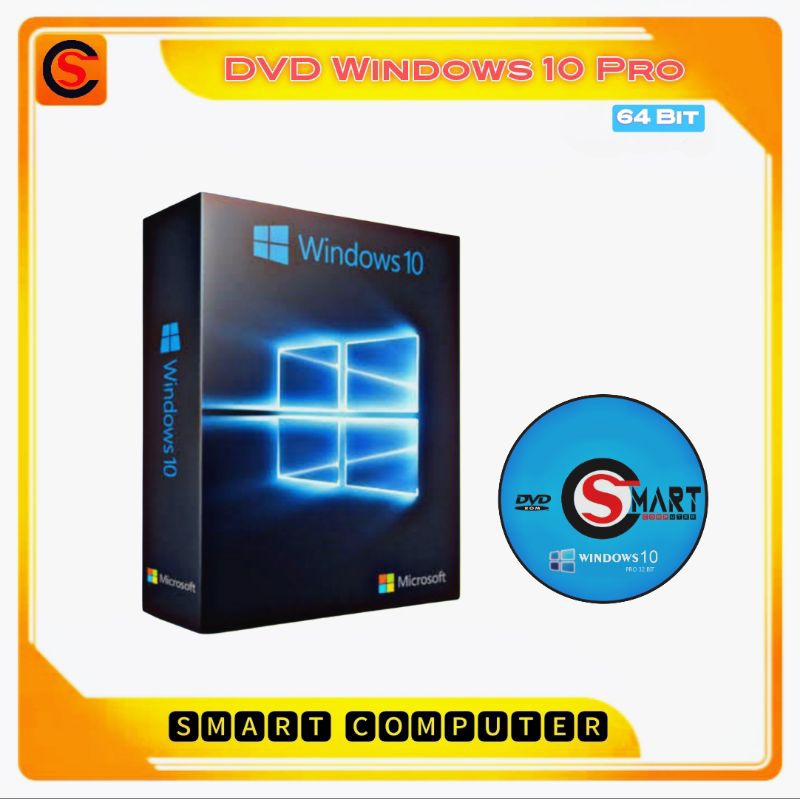 CD/DVD Windows 10 Pro 64 Bit Fullversion