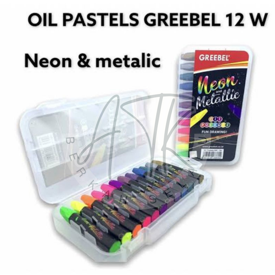 

Crayon Greebel Neon Metalic 12 Warna Non Toxic