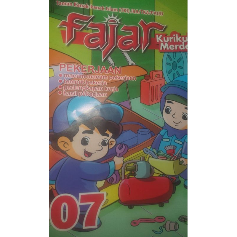 majalah anak tema pekerjaan paud tk ra kurikulum merdeka