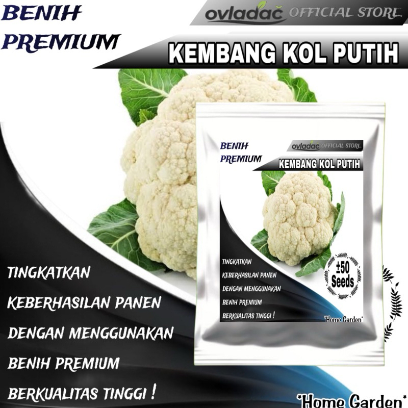 

BIBIT BENIH KEMBANG KOL PUTIH ±50 BIJI / HOME GARDEN SEEDS