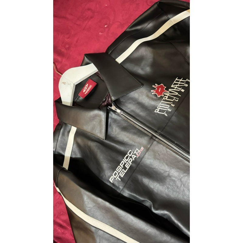 leather jacket pospic x telepati.che