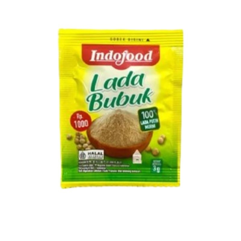 

INDOFOOD LADA BUBUK PUTIH PCS 3 GR 389005