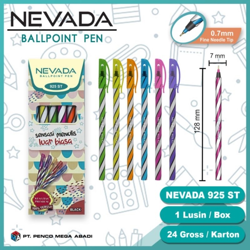

BOLPEN ULIR NEVADA / HARGA PROMO / 1 PACK ISI 12 PCS