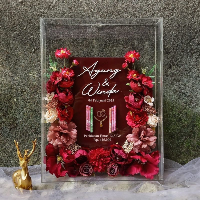 Mahar Akrilik 30X40 / Mahar Pernikahan / Mahar Akrilik / Box Akrilik