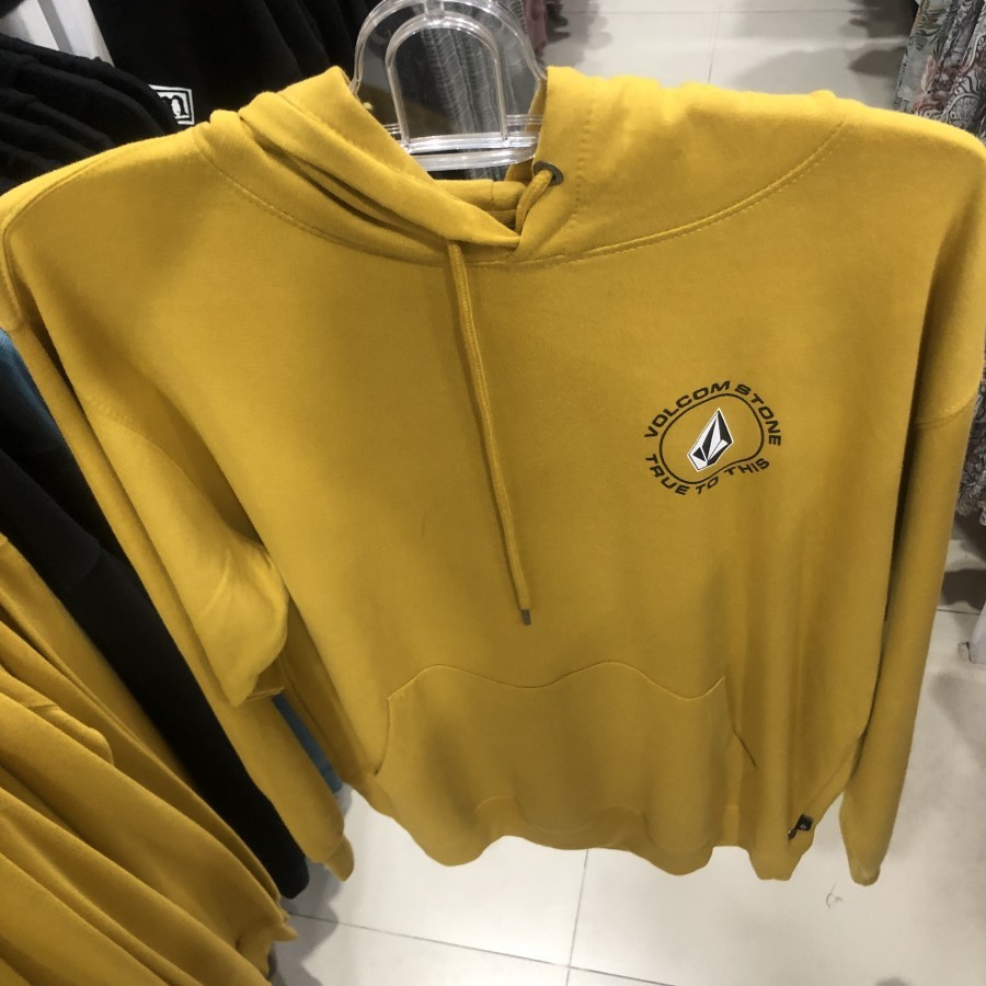 Jaket pria volcom original black friday pullover hoodie honey gold