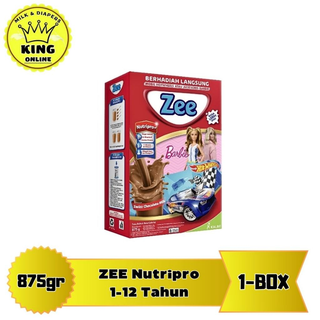 

[ FREE HOTWEELS atau BARBIE ] ZEE Box Reguler Rasa Coklat/Vanila 875gr/king.online