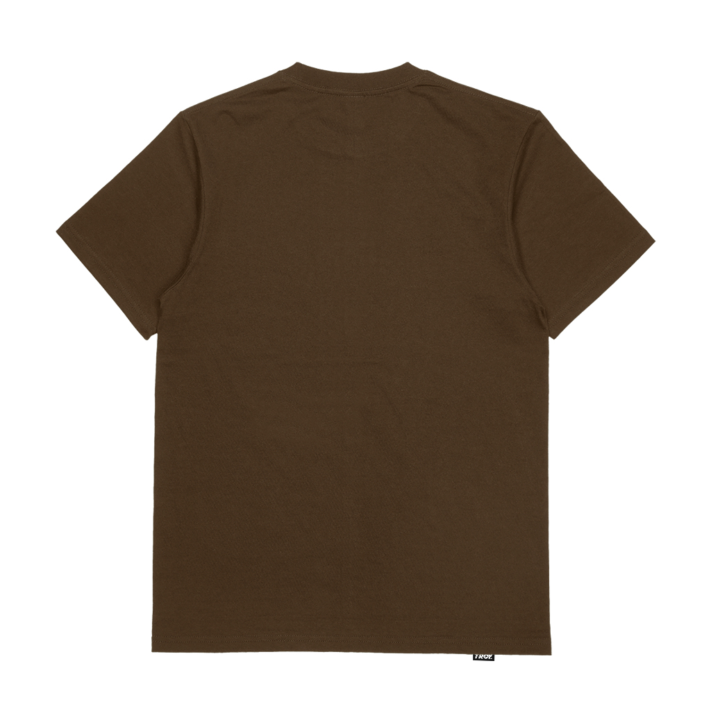 Troy Company Tshirt Toffee Owl Circle Basic - Kaos Lengan Pendek Kaos Coklat Toffee MTD 2998