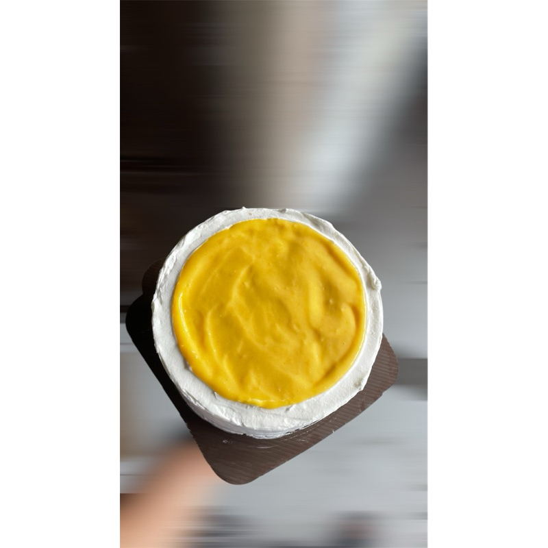 

[fud.U] Lemon Cake 3 Lapis | Toping Curd Lemon | Request Cake Ultah | Diameter 18 cm