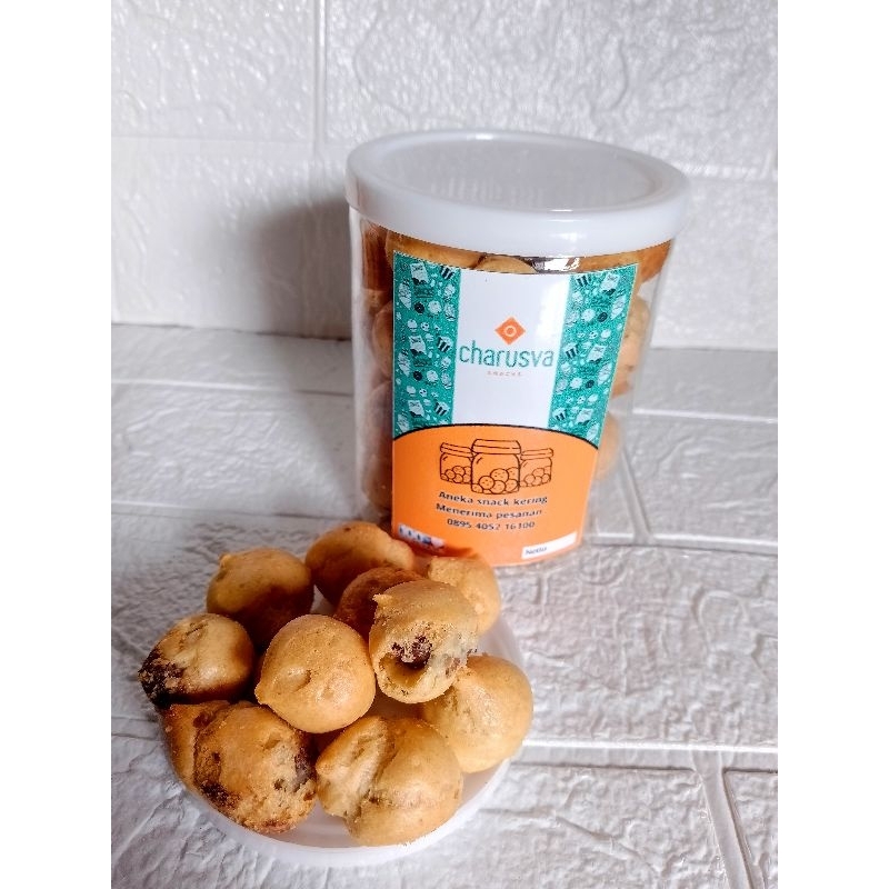 

Snack Lebaran Soes kering full coklat