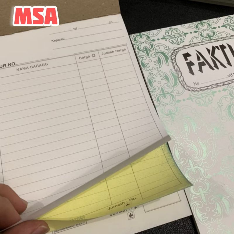 

Bon faktur rangkap 2 standart Besar | Bon faktur merk standart