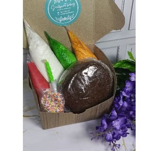 

cake dekor sendiri cake DIY cake hias desain cake sendiri luchbox DIY kue korea DIY minicake birthday lunch box