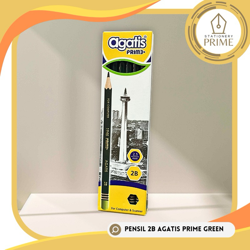 

Ay00! Pensil Agatis Prime Green Edition 2B (Isi 12 Pcs)